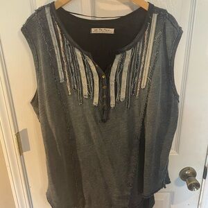 We The Free Navy Muscle Shirt